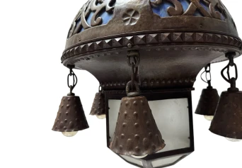 Vienna Secession Art Nouveau Chandelier Austria, 1900s